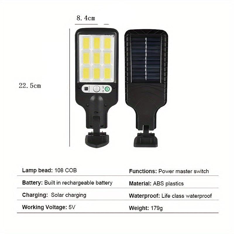 Luminária Solar com Sensor de movimento e Controle Remoto